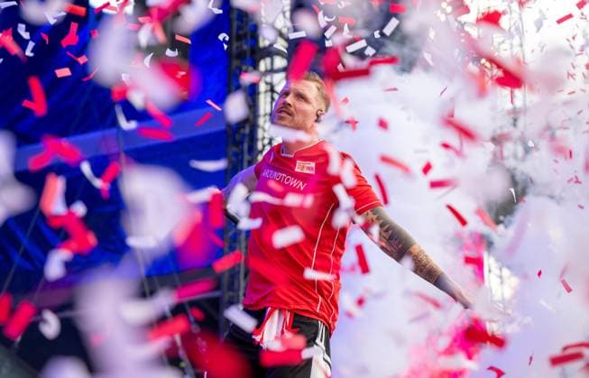 Fußballkultur, Saison 2026 2027, Das Konzert, Rapper Finch im Stadion An der Alten Försterei, Finchis Heimspiel, im Bild: Finch, 03.07. 2026, *** Soccer Culture, 2026–2027 Season, The Concert, Rapper Finch at the An der Alten Försterei Stadium, Finch s Home Game, Pictured: Finch, July 3, 2026, Copyright: xMatthiasxKochx