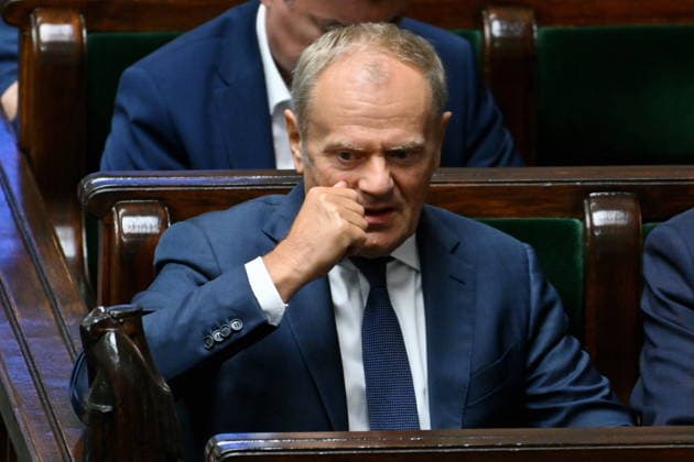 RECORD DATE NOT STATED 03.07.2026 WARSZAWA SEJM RP POSIEDZENIE SEJMU July 3, 2026 Warsaw – Sejm of the Republic of Poland – Sejm Session – Polish Parliament GLOSOWANIA N Z DONALD TUSK FOT DAMIAN BURZYKOWSKI NEWSPIXPL NEWSPIX.PL --- newspix.pl 