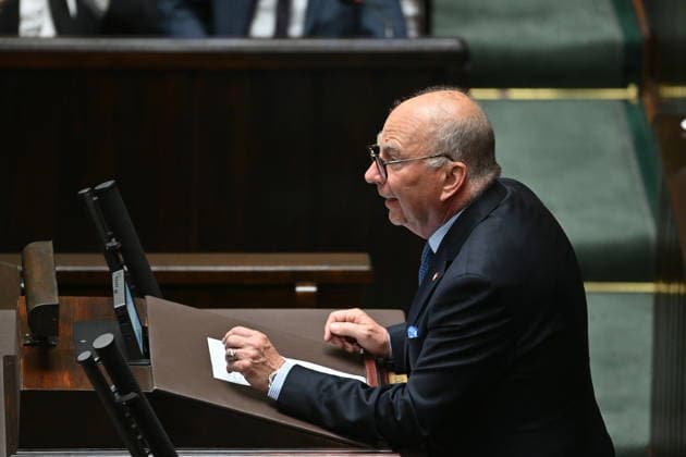 RECORD DATE NOT STATED 03.07.2026 WARSZAWA SEJM RP POSIEDZENIE SEJMU July 3, 2026 Warsaw – Sejm of the Republic of Poland – Sejm Session – Polish Parliament GLOSOWANIA N Z JERZY MEYSZTOWICZ FOT DAMIAN BURZYKOWSKI NEWSPIXPL NEWSPIX.PL --- newspix.pl 
