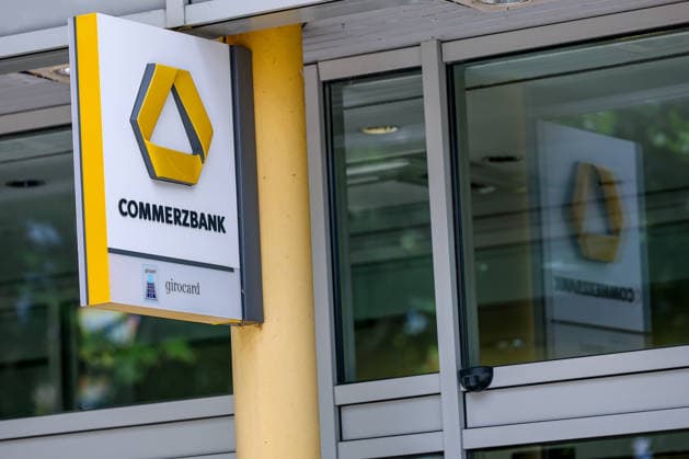 July 3, 2026, Hamburg, branch with Commerzbank logo The bank is on the verge of acquiring the major bank Unicredit Shareholders will decide on the takeover offer from the Italian corporation Takeover battle Bank takeover Takeover offer Hamburg, Germany