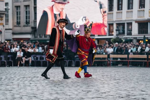 the Ommegang Oppidi Bruxellensis historical parade in the city center of Brussels, Friday 03 July 2026. This parade is an historical reenactment of the entry of Charles the fifth (Charles Quint - Keizer Karel) in Brussels in 1549. MARIUS BURGELMAN  MariusxBurgelman 180291053
