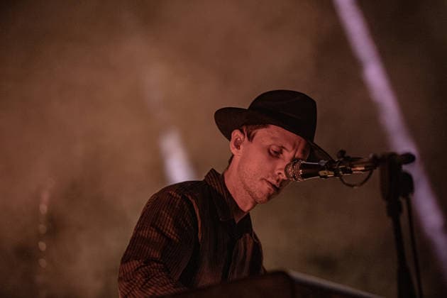 These New Puritans live at arti vive festival in Soliera, Italy - 03 July 2026 Jack Barnett of These New Puritans performs on stage during the presentation of their latest and acclaimed studio album, Crooked Wing at Piazza Lusvardi. Twins Jack and George Barnett, the founding nucleus of the British avant-garde band These New Puritans, took to the stage in Piazza Lusvardi in Soliera (MO) as one of the most anticipated headliners of the nineteenth edition of Arti Vive Festival. The cult band from Essex treated the audience to a powerful and captivating performance. Soliera Italy Copyright: xCarloxVerganix xSOPAxImagesx TNP26(2)