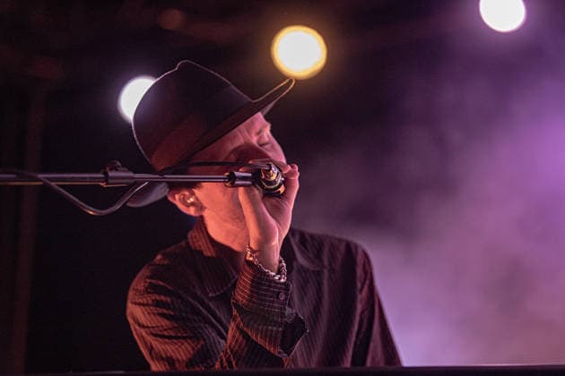 These New Puritans live at arti vive festival in Soliera, Italy - 03 July 2026 Jack Barnett of These New Puritans performs on stage during the presentation of their latest and acclaimed studio album, Crooked Wing at Piazza Lusvardi. Twins Jack and George Barnett, the founding nucleus of the British avant-garde band These New Puritans, took to the stage in Piazza Lusvardi in Soliera (MO) as one of the most anticipated headliners of the nineteenth edition of Arti Vive Festival. The cult band from Essex treated the audience to a powerful and captivating performance. Soliera Italy Copyright: xCarloxVerganix xSOPAxImagesx TNP26(8)