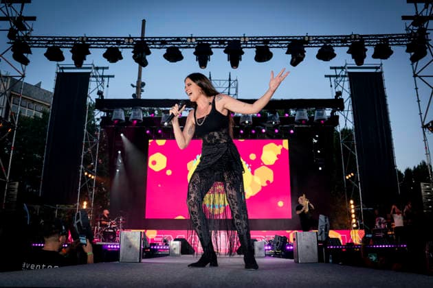 MADO María Peláe’s Campanadas de la Diversidad Celebration during the festive and advocacy event Campanadas de la Diversidad, on July 3, 2026, in Madrid, Spain. This musical event, part of the official activities of the capital’s LGBTIQ Pride festivities and held on the main stage in Plaza de Espana, features live performances and appearances by singers Natalia, María Peláe, Vicco, Soraya, and a surprise performance, as well as hosting the presentation of the Mr. Gay Spain A Pé Special Award MADRID, Spain MADRID, Spain Spain  Copyright: xA.xPÃ rezxMecax 7642677