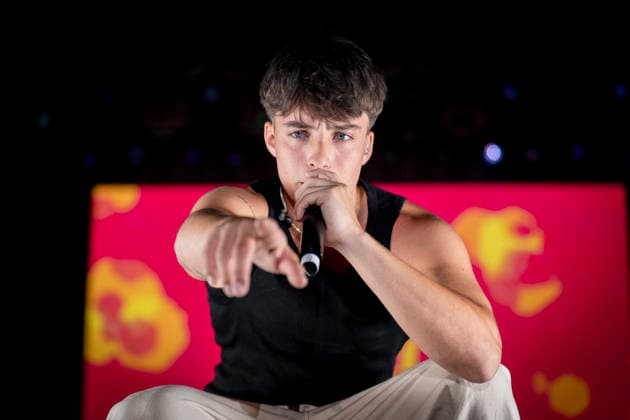 MADO’s Campanadas de la Diversidad Celebration Izan Llunas during the festive and advocacy event Campanadas de la Diversidad, on July 3, 2026, in Madrid, Spain. This musical event, part of the official activities of the capital’s LGBTIQ Pride festivities and held on the main stage in Plaza de Espana, features live performances and appearances by singers Natalia, María Peláe, Vicco, Soraya, and a surprise performance, as well as hosting the presentation of the Mr. Gay Spain A Pé Special Award. MADRID, Spain MADRID, Spain Spain  Copyright: xA.xPÃ rezxMecax 7642671