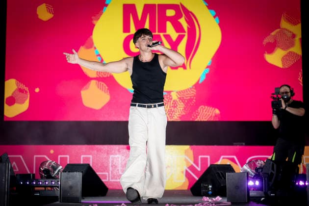 MADO’s Campanadas de la Diversidad Celebration Izan Llunas during the festive and advocacy event Campanadas de la Diversidad, on July 3, 2026, in Madrid, Spain. This musical event, part of the official activities of the capital’s LGBTIQ Pride festivities and held on the main stage in Plaza de Espana, features live performances and appearances by singers Natalia, María Peláe, Vicco, Soraya, and a surprise performance, as well as hosting the presentation of the Mr. Gay Spain A Pé Special Award. MADRID, Spain MADRID, Spain Spain  Copyright: xA.xPÃ rezxMecax 7642672