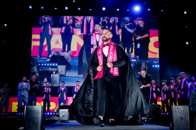 Celebration of the 19th Mr. Gay Spain Gala featuring MADO’s Keko Marcos during the pageant and musical show of the 19th Mr. Gay Spain Gala, on July 3, 2026, in Madrid, Spain. The event, one of the central and most popular highlights of the capital’s official LGBTIQ Pride festival program, takes place on the main stage in Plaza de Espana to select the new national representative, combining visibility for the community, the candidates’ stories of overcoming adversity, and live artistic performances. A Pé MADRID, Spain MADRID, Spain Spain  Copyright: xA.xPÃ rezxMecax 7642740