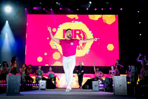 Celebration of the 19th Mr. Gay Spain Gala featuring MADO’s Keko Marcos during the pageant and musical show of the 19th Mr. Gay Spain Gala, on July 3, 2026, in Madrid, Spain. The event, one of the central and most popular highlights of the capital’s official LGBTIQ Pride festival program, takes place on the main stage in Plaza de Espana to select the new national representative, combining visibility for the community, the candidates’ stories of overcoming adversity, and live artistic performances. A Pé MADRID, Spain MADRID, Spain Spain  Copyright: xA.xPÃ rezxMecax 7642792