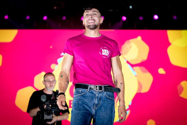 Celebration of the 19th Mr. Gay Spain Gala by MADO’s José María Uceda during the pageant and musical show for the 19th Mr. Gay Spain Gala, on July 3, 2026, in Madrid, Spain. The event, one of the central and most popular events in the capital’s official LGBTIQ Pride festival program, takes place on the main stage in Plaza de Espana to select the new national representative, combining visibility for the community, the candidates’ stories of overcoming adversity, and live artistic performances. A Pé MADRID, Spain MADRID, Spain Spain  Copyright: xA.xPÃ rezxMecax 7642806