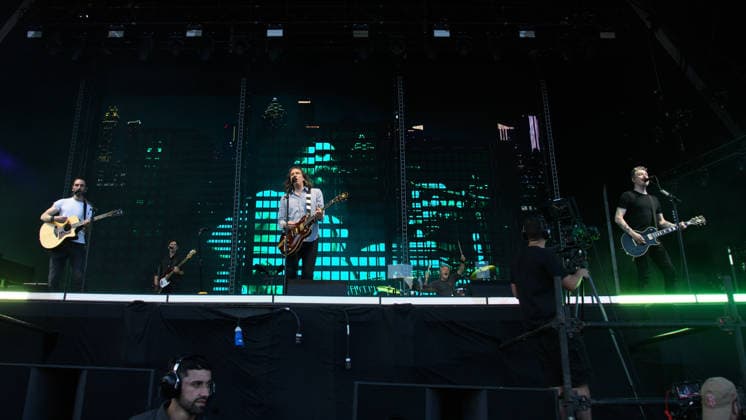 Snow Patrol Perform at Crystal Palace Park, London (L-R) - guitarist keyboardist Johnny McDaid, lead singer Gary Lightbody and guitarist Nathan Connolly of Northern Irish rock band Snow Patrol headlines at Crystal Palace Park in London, England, UK on Friday 3 July 2026., Credit:Justin Ng Avalon UK, England, London, Crystal Palace Park  Copyright: xJustinxNgx xAvalonx 1114244907