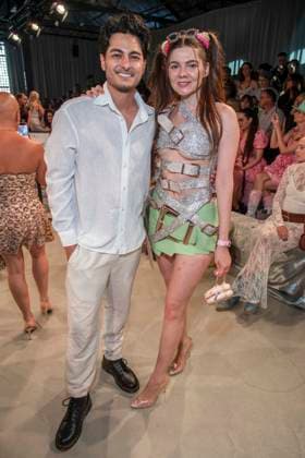 ABB HOERMANSEDER- Olcay Oezdemir und Klaudia Giez zu Gast auf der Marina Hoermanseder Runway Show Spring Summer 2027 bei der Fashion Week Berlin im Haus der Visionaere in Berlin am 03.07.2026 Berlin Deutschland *** ABB HOERMANSEDER s Olcay Oezdemir and Klaudia Giez attended the Marina Hoermanseder Spring Summer 2027 Runway Show at Berlin Fashion Week at the Haus der Visionaere in Berlin on July 3, 2026, Berlin, Germany