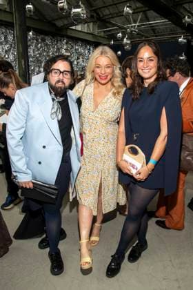 ABB HOERMANSEDER- Steven Preisner, Caterina Pogorzelski und Saskia Grimm zu Gast auf der Marina Hoermanseder Runway Show Spring Summer 2027 bei der Fashion Week Berlin im Haus der Visionaere in Berlin am 03.07.2026 Berlin Deutschland *** ABB HOERMANSEDER’s Steven Preisner, Caterina Pogorzelski, and Saskia Grimm attended the Marina Hoermanseder Spring Summer 2027 Runway Show during Berlin Fashion Week at the Haus der Visionaere in Berlin on July 3, 2026, Berlin, Germany