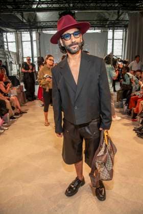 ABB HOERMANSEDER- Massimo Sinato zu Gast auf der Marina Hoermanseder Runway Show Spring Summer 2027 bei der Fashion Week Berlin im Haus der Visionaere in Berlin am 03.07.2026 Berlin Deutschland *** ABB HOERMANSEDER Massimo Sinato as a guest at the Marina Hoermanseder Spring Summer 2027 Runway Show during Berlin Fashion Week at the Haus der Visionaere in Berlin on July 3, 2026, Berlin, Germany