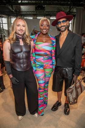 ABB HOERMANSEDER- Jack Strify, Nikeata Thompson und Massimo Sinato zu Gast auf der Marina Hoermanseder Runway Show Spring Summer 2027 bei der Fashion Week Berlin im Haus der Visionaere in Berlin am 03.07.2026 Berlin Deutschland *** ABB HOERMANSEDER: Jack Strify, Nikeata Thompson, and Massimo Sinato were guests at the Marina Hoermanseder Spring Summer 2027 runway show during Berlin Fashion Week at the Haus der Visionaere in Berlin on July 3, 2026, Berlin, Germany