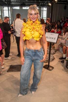 ABB HOERMANSEDER-Lara Sprengler zu Gast auf der Marina Hoermanseder Runway Show Spring Summer 2027 bei der Fashion Week Berlin im Haus der Visionaere in Berlin am 03.07.2026 Berlin Deutschland *** ABB HOERMANSEDER Lara Sprengler attended the Marina Hoermanseder Spring Summer 2027 Runway Show at Berlin Fashion Week at the Haus der Visionaere in Berlin on July 3, 2026, Berlin, Germany