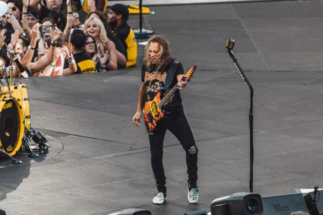 Metallica live at London Stadium, London, UK, 03 July 2026 Metallica M72 World Tour Kirk Hammett London Stadium Stratford, London Friday 3rd July, Credit:Justine Louise Avalon  Copyright: xJustinexLouisex xAvalonx 1114240106