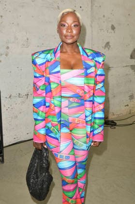 Nikeata Thompson bei der Marina Hoermanseder Fashion Show auf der Berlin Fashion Week S S 2027 im Haus der Visionäre. Berlin, 03.07.2026 *** Nikeata Thompson at the Marina Hoermanseder fashion show during Berlin Fashion Week S S 2027 at the Haus der Visionäre in Berlin, July 3, 2026 Foto:xM.xBehrensx xFuturexImagex hoermannseder_6711
