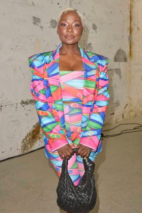 Nikeata Thompson bei der Marina Hoermanseder Fashion Show auf der Berlin Fashion Week S S 2027 im Haus der Visionäre. Berlin, 03.07.2026 *** Nikeata Thompson at the Marina Hoermanseder fashion show during Berlin Fashion Week S S 2027 at the Haus der Visionäre in Berlin, July 3, 2026 Foto:xM.xBehrensx xFuturexImagex hoermannseder_6712