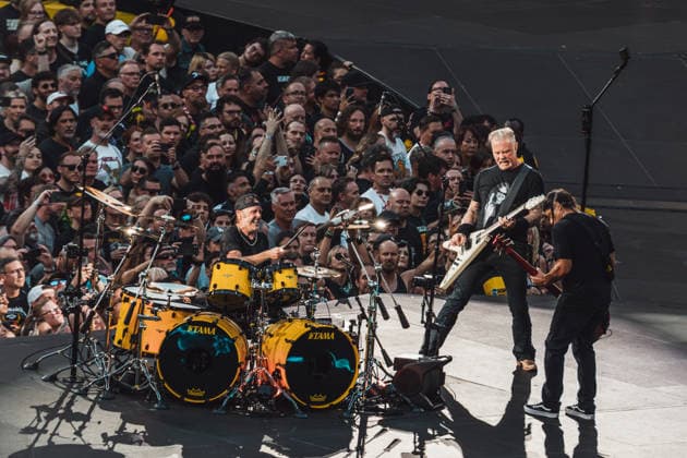 Metallica live at London Stadium, London, UK, 03 July 2026 Metallica M72 World Tour Lars Ultrich, James Hetfield & Robert Trujillo London Stadium Stratford, London Friday 3rd July, Credit:Justine Louise Avalon  Copyright: xJustinexLouisex xAvalonx 1114240448