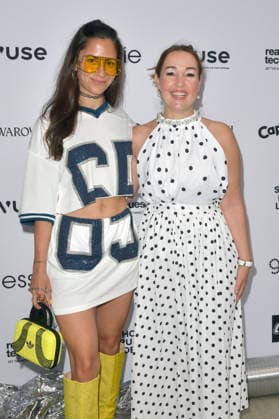 Zora Alber und Claudia Campus bei der Marina Hoermanseder Fashion Show auf der Berlin Fashion Week S S 2027 im Haus der Visionäre. Berlin, 03.07.2026 *** Zora Alber and Claudia Campus at the Marina Hoermanseder Fashion Show during Berlin Fashion Week S S 2027 at the Haus der Visionäre in Berlin, July 3, 2026 Foto:xM.xBehrensx xFuturexImagex hoermannseder_6736