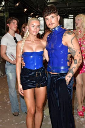 Kim Schiele und Willi Banner bei der Marina Hoermanseder Fashion Show auf der Berlin Fashion Week S S 2027 im Haus der Visionäre. Berlin, 03.07.2026 *** Kim Schiele and Willi Banner at the Marina Hoermanseder Fashion Show during Berlin Fashion Week S S 2027 at the Haus der Visionäre in Berlin, July 3, 2026 Foto:xM.xBehrensx xFuturexImagex hoermannseder_6750