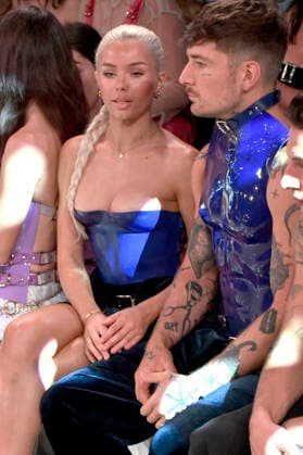 Kim Schiele und Willi Banner bei der Marina Hoermanseder Fashion Show auf der Berlin Fashion Week S S 2027 im Haus der Visionäre. Berlin, 03.07.2026 *** Kim Schiele and Willi Banner at the Marina Hoermanseder Fashion Show during Berlin Fashion Week S S 2027 at the Haus der Visionäre in Berlin, July 3, 2026 Foto:xM.xBehrensx xFuturexImagex hoermannseder_6753