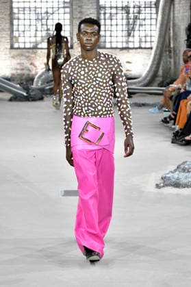 Model bei der Marina Hoermanseder Fashion Show auf der Berlin Fashion Week S S 2027 im Haus der Visionäre. Berlin, 03.07.2026 *** Model at the Marina Hoermanseder fashion show during Berlin Fashion Week S S 2027 at the Haus der Visionäre in Berlin, July 3, 2026 Foto:xM.xBehrensx xFuturexImagex hoermannseder_6762