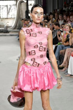 Model bei der Marina Hoermanseder Fashion Show auf der Berlin Fashion Week S S 2027 im Haus der Visionäre. Berlin, 03.07.2026 *** Model at the Marina Hoermanseder fashion show during Berlin Fashion Week S S 2027 at the Haus der Visionäre in Berlin, July 3, 2026 Foto:xM.xBehrensx xFuturexImagex hoermannseder_6771