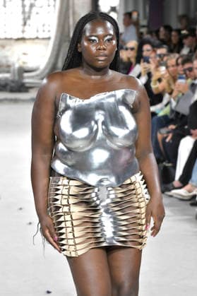 Model bei der Marina Hoermanseder Fashion Show auf der Berlin Fashion Week S S 2027 im Haus der Visionäre. Berlin, 03.07.2026 *** Model at the Marina Hoermanseder fashion show during Berlin Fashion Week S S 2027 at the Haus der Visionäre in Berlin, July 3, 2026 Foto:xM.xBehrensx xFuturexImagex hoermannseder_6786