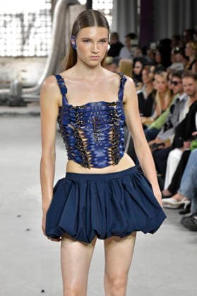 Model bei der Marina Hoermanseder Fashion Show auf der Berlin Fashion Week S S 2027 im Haus der Visionäre. Berlin, 03.07.2026 *** Model at the Marina Hoermanseder fashion show during Berlin Fashion Week S S 2027 at the Haus der Visionäre in Berlin, July 3, 2026 Foto:xM.xBehrensx xFuturexImagex hoermannseder_6796