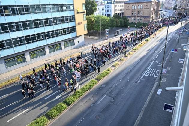 Erfurter AfD Parteitag 2026 ** NUR FÜR REDAKTIONELLE ZWECKE ** EDITORIAL USE ONLY **<p>Erfurt AfD Parteitag 04.07.2026 DGB Demostration Zug durch Erfurt zum Messegelände< p> Marco Schmidt Thüringen Germany Erfurt Copyright: MarcoxSchmidt *** 2026 AfD Party Convention in Erfurt ** FOR EDITORIAL PURPOSES ONLY ** EDITORIAL USE ONLY ** p Erfurt AfD Party Convention 04 07 2026 DGB Demonstration March through Erfurt to the Exhibition Grounds p Marco Schmidt Thuringia Germany Erfurt Copyright MarcoxSchmidt Copyright: MarcoxSchmidt doc86kf9l533ycrxe6uoie ,EDITORIAL USE ONLY