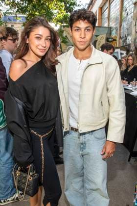 Mode, Berlin Fashion Week, Gäste der Kilian Kerner Modenschau ABB KERNER- Catharina Maranca und Leon Klein zu Gast bei der Kilan Kerner SPRING SUMMER 2027 auf der Fashion Week in der Skaterhalle in Berlin am 03.07.2026 Berlin Deutschland *** ABB KERNER s Catharina Maranca and Leon Klein attended the Kilan Kerner SPRING SUMMER 2027 show at Fashion Week in the Skaterhalle in Berlin on July 3, 2026, Berlin, Germany