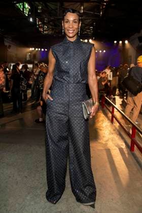 Mode, Berlin Fashion Week, Gäste der Kilian Kerner Modenschau ABB KERNER- Annabelle Mandeng zu Gast bei der Kilan Kerner SPRING SUMMER 2027 auf der Fashion Week in der Skaterhalle in Berlin am 03.07.2026 Berlin Deutschland *** ABB KERNER s Annabelle Mandeng as a guest at the Kilan Kerner SPRING SUMMER 2027 show during Fashion Week at the Skaterhalle in Berlin on July 3, 2026, Berlin, Germany