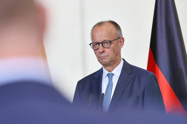Berlin, Deutschland, 03.07.2026: Bundeskanzleramt: Empfang der Staats- und Regierungschefs der drei baltischen Länder Lettland, Estland und Litauen: Bundeskanzler Friedrich Merz (CDU) *** Berlin, Germany, July 3, 2026 Federal Chancellery Reception for the heads of state and government of the three Baltic countries—Latvia, Estonia, and Lithuania—Chancellor Friedrich Merz, CDU Copyright: xdtsxNachrichtenagenturx dts_126212