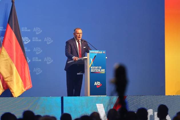 Erfurt, Thüringen, Deutschland, 04.07.2026: Messe: AfD-Bundesparteitag: Tino Chrupalla *** Erfurt, Thuringia, Germany, July 4, 2026: AfD National Party Convention, Tino Chrupalla Copyright: xdtsxNachrichtenagenturx dts_126285