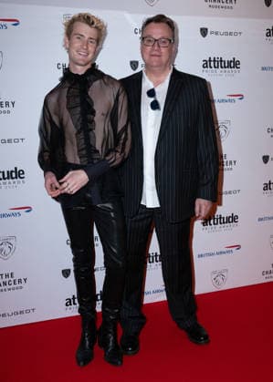Oliver Cole and Russell T Davies attends the Peugeot Attitude PRIDE Awards Europe 2026, supported by British Airways, at The Chancery Rosewood in London, England. UK. Friday 3rd July 2026. Copyright: xJamesxWarrenx PRIDE AWARDS EUROPE 202688