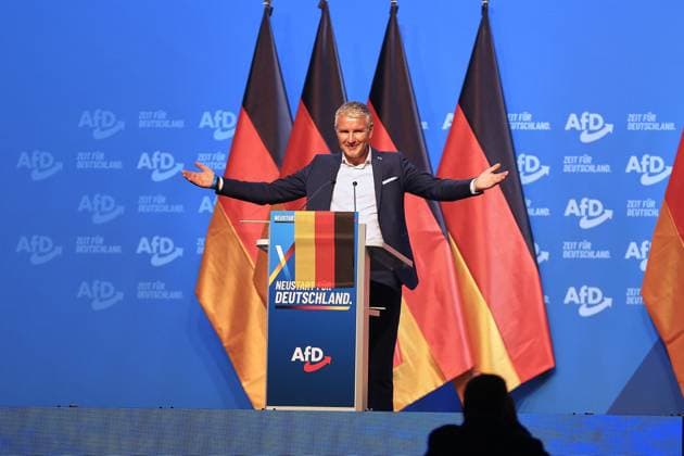 Erfurt, Thüringen, Deutschland, 04.07.2026: Messe: AfD-Bundesparteitag: Björn Höcke *** Erfurt, Thuringia, Germany, July 4, 2026: AfD National Party Convention, Björn Höcke Copyright: xdtsxNachrichtenagenturx dts_126295