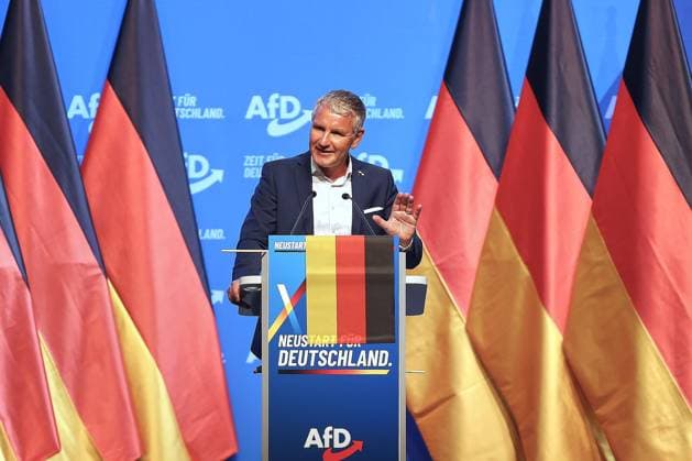 Erfurt, Thüringen, Deutschland, 04.07.2026: Messe: AfD-Bundesparteitag: Björn Höcke *** Erfurt, Thuringia, Germany, July 4, 2026: AfD National Party Convention, Björn Höcke Copyright: xdtsxNachrichtenagenturx dts_126299