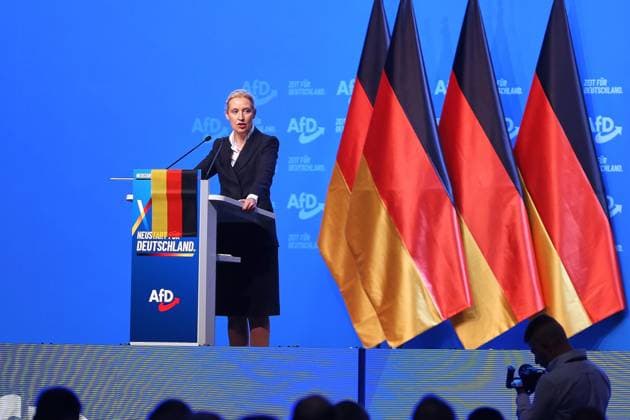 Erfurt, Thüringen, Deutschland, 04.07.2026: Messe: AfD-Bundesparteitag: Alice Weidel *** Erfurt, Thuringia, Germany, July 4, 2026, AfD Federal Party Convention, Alice Weidel Copyright: xdtsxNachrichtenagenturx dts_126301