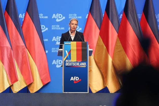 Erfurt, Thüringen, Deutschland, 04.07.2026: Messe: AfD-Bundesparteitag: Alice Weidel *** Erfurt, Thuringia, Germany, July 4, 2026, AfD National Party Convention, Alice Weidel Copyright: xdtsxNachrichtenagenturx dts_126303