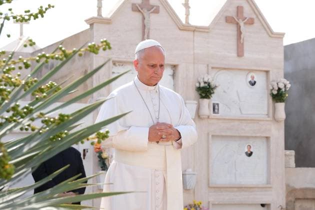 July 4, 2026, Lampedusa: An handout picture provided by Arcidiocesi di Agrigento shows Pope Leo XIV in the Lampedusa s cemetery during his pastoral visit on island in the south of Italy, 4 July 2026 ANSA Arcidiocesi di Agrigento press office handout +++ ANSA PROVIDES ACCESS TO THIS HANDOUT PHOTO TO BE USED SOLELY TO ILLUSTRATE NEWS REPORTING OR COMMENTARY ON THE FACTS OR EVENTS DEPICTED IN THIS IMAGE - NO ARCHIVING - NO LICENSING - NPK Lampedusa  - ZUMAa110 20260704_zaf_a110_018 Copyright: xArcidiocesixDixAgrigentox