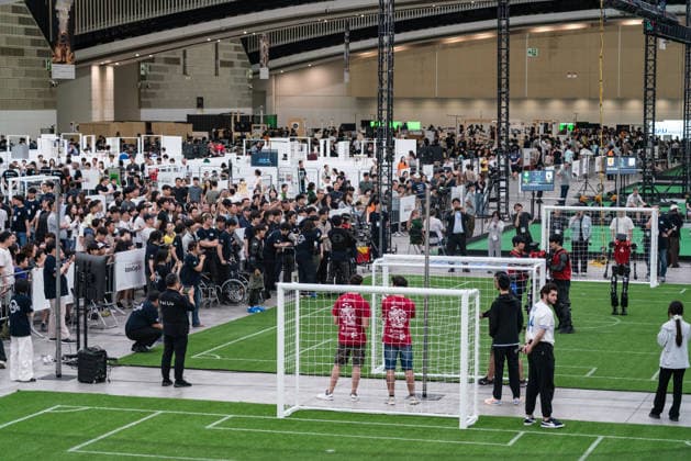 RoboCup 2026 in Incheon, South Korea - 04 Jul 2026 People attend the RoboCup 2026 INCHEON at Songdo ConvensiA. RoboCup 2026 INCHEON is happening from July 2 to July 6 at Songdo ConvensiA. The event was first held in 1997 and is the world’s largest robot soccer competition and a global challenge dedicated to build a better future through artificial intelligence and robotic technologies. Incheon South Korea Copyright: xSimonxShinx xSOPAxImagesx _DSC5436