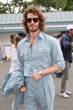 . 04 07 2026. London, United Kingdom. Andrew Garfield arriving on day six of the Wimbledon Tennis Championships in London.  xStephenxLockx xi-Imagesx IIM-26882-0007