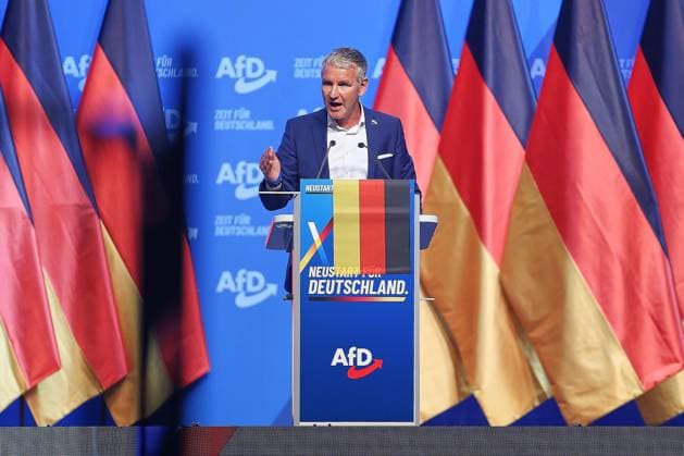 Erfurt, Thüringen, Deutschland, 04.07.2026: Messe: AfD-Bundesparteitag: Björn Höcke *** Erfurt, Thuringia, Germany, July 4, 2026: AfD National Party Convention, Björn Höcke Copyright: xdtsxNachrichtenagenturx dts_126314