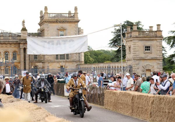 The Vintage Speed Trials event is taking place at Grimsthorpe Castle in Lincolnshire. Featuring vintage cars and motorcycles it attracts hundreds of people to show off their vehicles, and many wear attire from the pre-war period. Vintage Speed Trials, Grimsthorpe Castle, Lincolnshire, on 4th July, 2026.  .