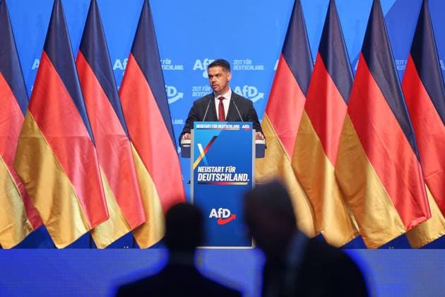 Erfurt, Thüringen, Deutschland, 04.07.2026: Messe: AfD-Bundesparteitag: Hannes Gnauck *** Erfurt, Thuringia, Germany, July 4, 2026, AfD National Party Convention, Hannes Gnauck Copyright: xdtsxNachrichtenagenturx dts_126336