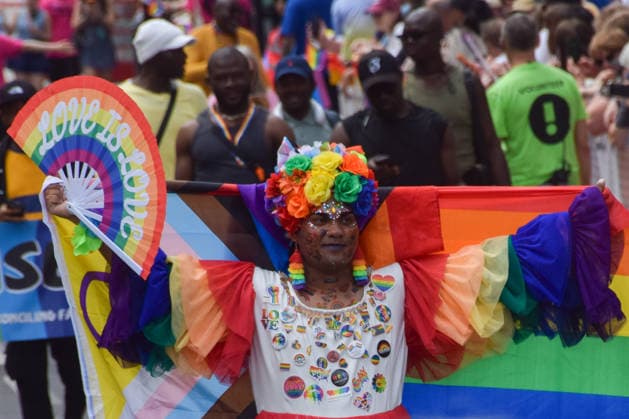 July 4, 2026, London, England, United Kingdom: Participants pass through Piccadily during the Pride In London parade. London United Kingdom - ZUMAv130 20260704_zip_v130_002 Copyright: xVukxValcicx