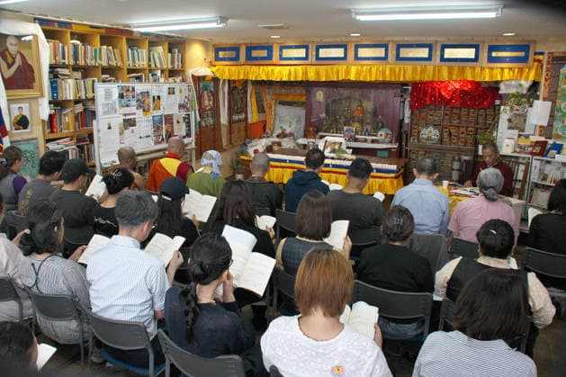 Tibetan hold a buddhist service for activist Lobga Rangzen in Tokyo, Japan on Saturday, July 4, 2026. He was self-immolated for against China government outside the United Nations headquarters on July 2nd.  TKP2026070417 KEIZOxMORI