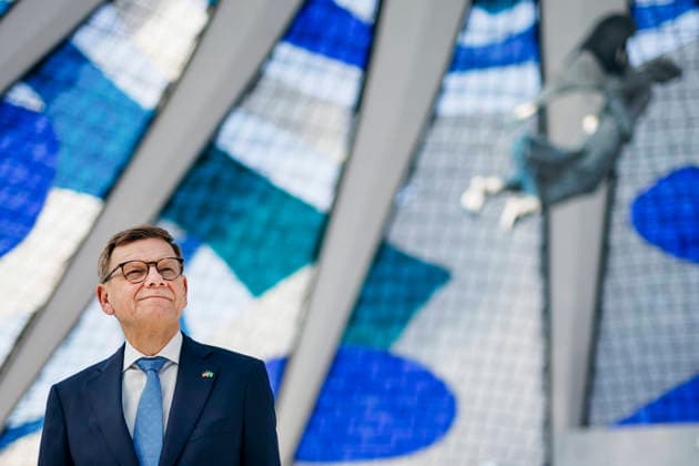 Johann Wadephul (CDU), Bundesaussenminister, aufgenommen im Rahmen eines Besuchs der Kathedrale von Brasilia in Brasilia, 03.07.2026. Fotografiert im Auftrag des Auswaertigen Amtes (AA) Brasilia Brasilien *** Johann Wadephul (CDU), Federal Minister of Foreign Affairs, photographed during a visit to the Cathedral of Brasília in Brasília on July 3, 2026. Photographed on behalf of the Federal Foreign Office (AA) in Brasília, Brazil. Copyright: xFelixxZahnx
