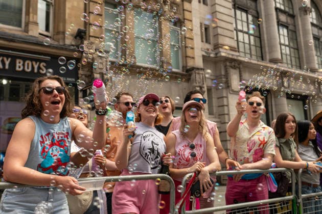 Pride March 2026, London UK 04 July 2026 Participants take part in London Pride 2026 celebrations in central London on 4 July 2026. The annual event brought together members of the LGBTQ+ community, allies, and supporters to celebrate diversity, visibility, and equality., Credit:JAMES LEONARD COOK James Cook Avalon  Copyright: xJAMESxLEONARDxCOOKx xJamesxCookx xAvalonx 1114385914